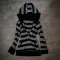 Retro Streifen Hoodie mit Zipper – Bild 1 | LuxeStyle