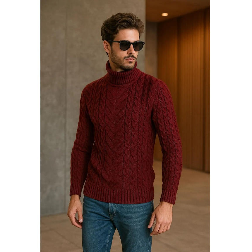 Herren Strickpulli Plusgrößen
