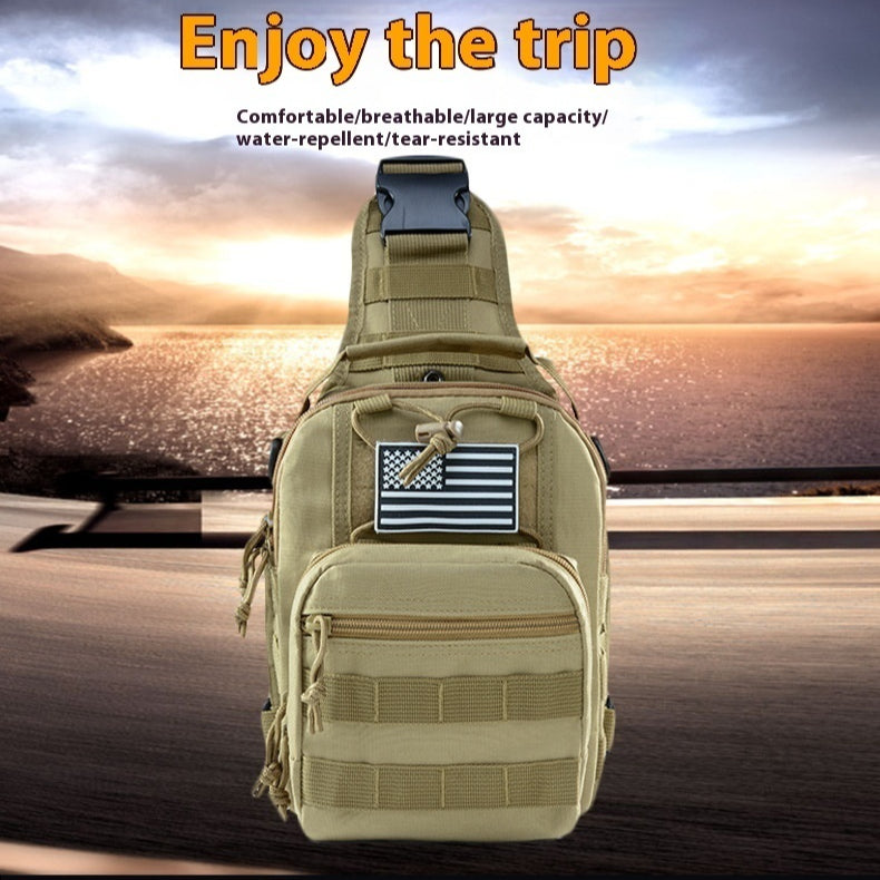 Oxford-Leinen Camouflage Schultertasche – Bild 12 | LuxeStyle