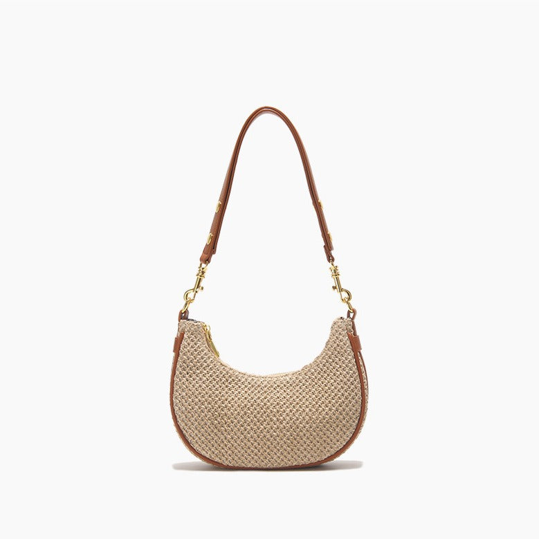 Weiche PU-Umhängetasche mit Sandwich-Tasche, horizontal – Bild 4 | LuxeStyle