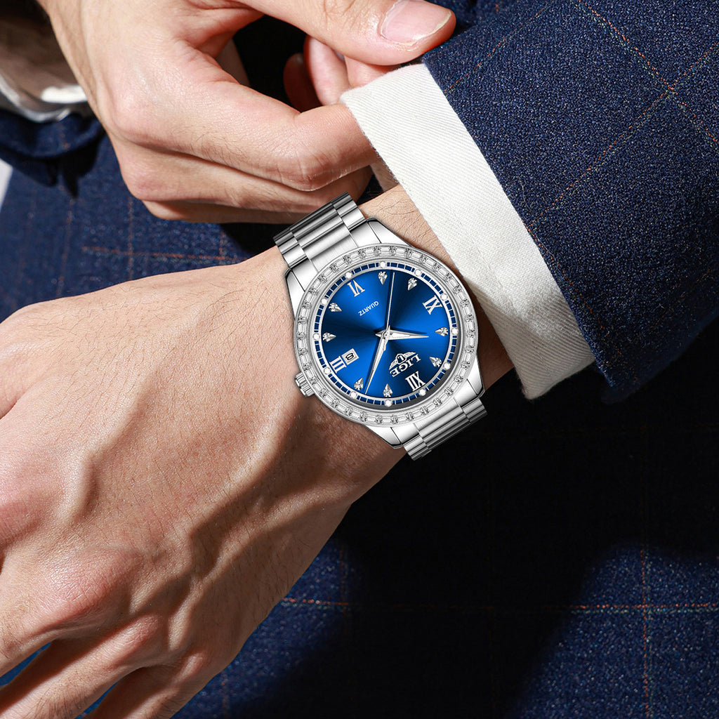 Damen-Uhr mit Strasssteinen – Bild 5 | LuxeStyle