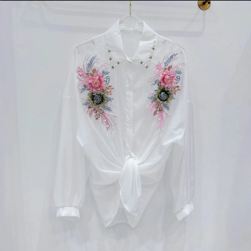 3D Blumen-Top mit Off-Shoulder – Bild 2 | LuxeStyle
