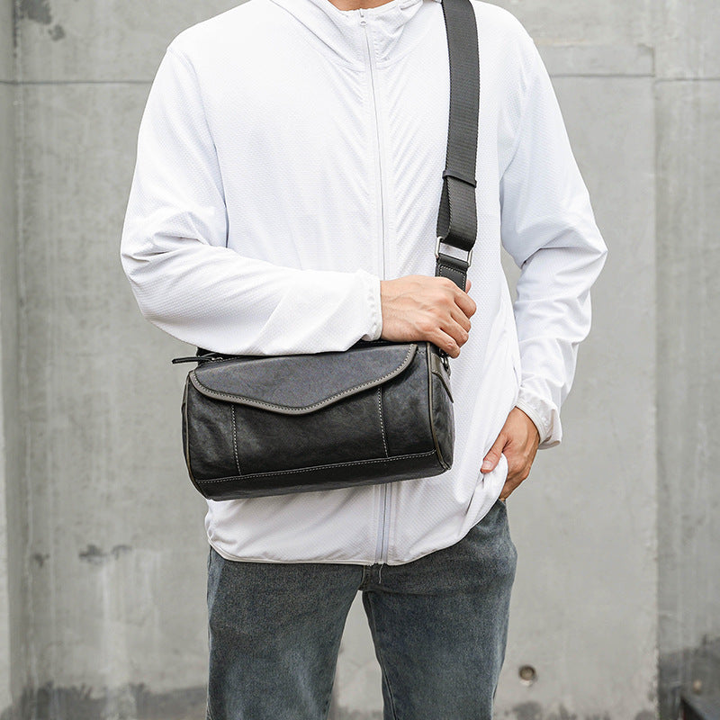 Vintage Crossbody Bag aus Leder für Herren
