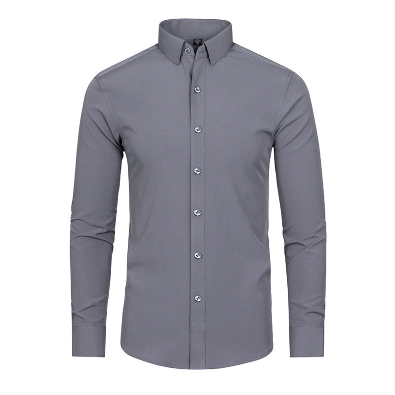 Elastisches Langarmhemd für Herren – Bild 12 | LuxeStyle