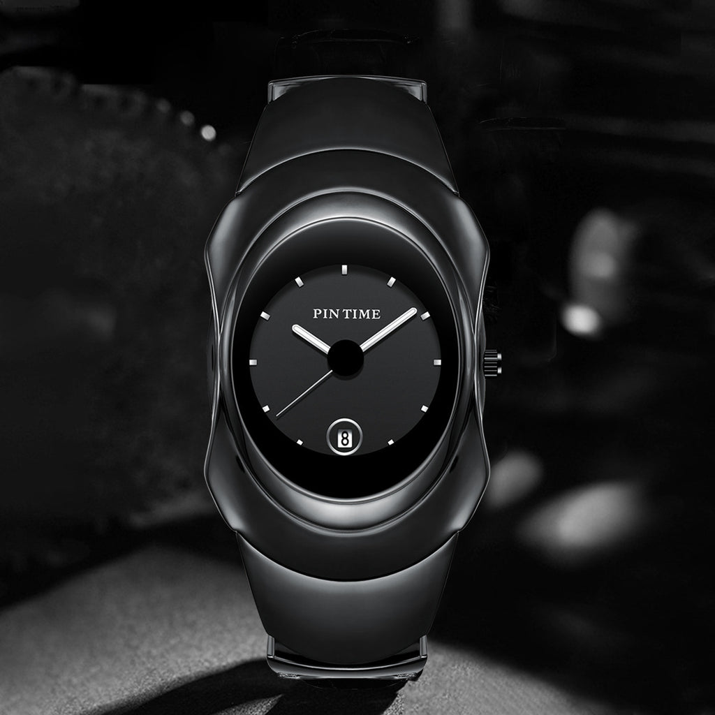 Quarz-Armbanduhr, schwarz, 11 mm Gehäusedicke – Bild 4 | LuxeStyle