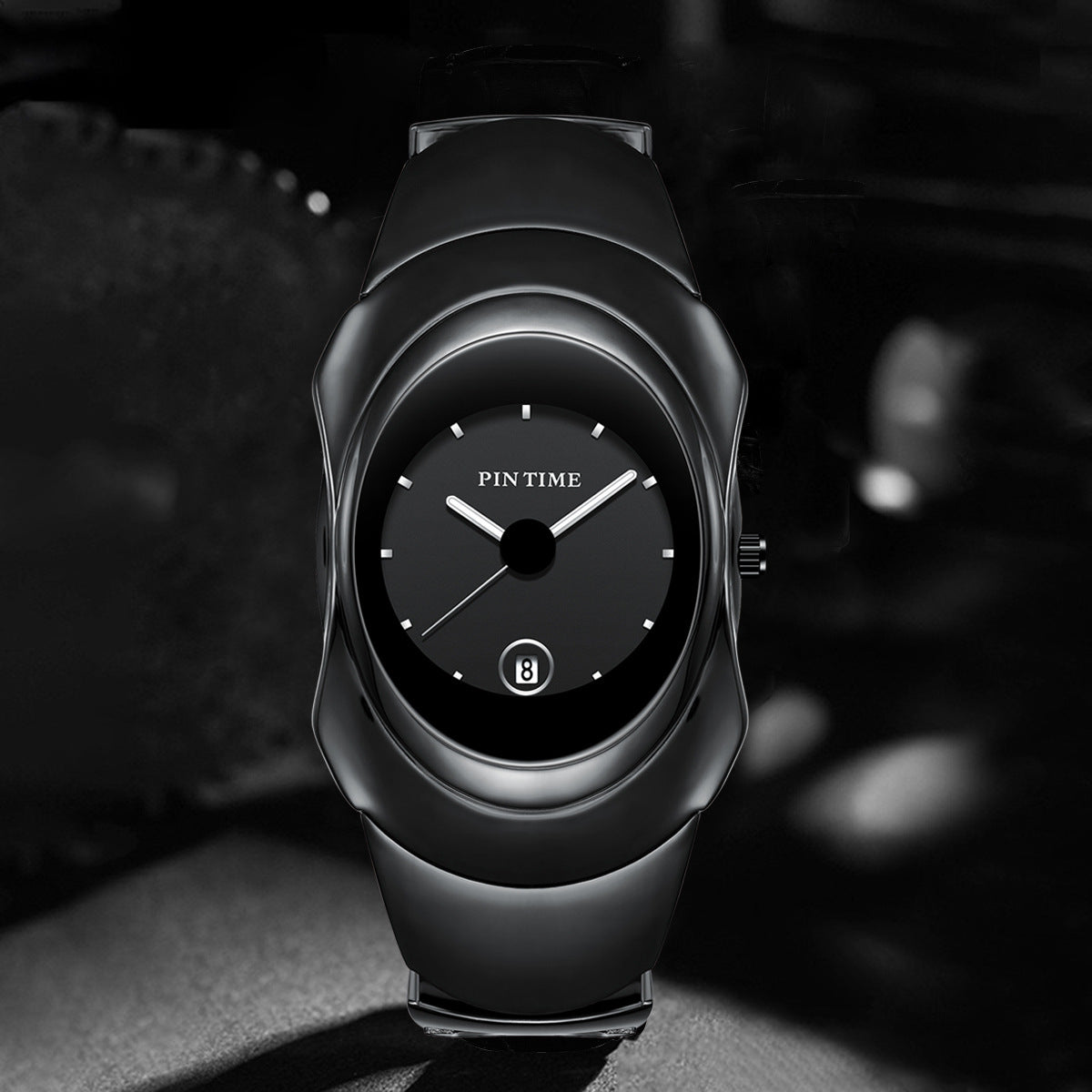 Quarz-Armbanduhr, schwarz, 11 mm Gehäusedicke – Bild 4 | LuxeStyle