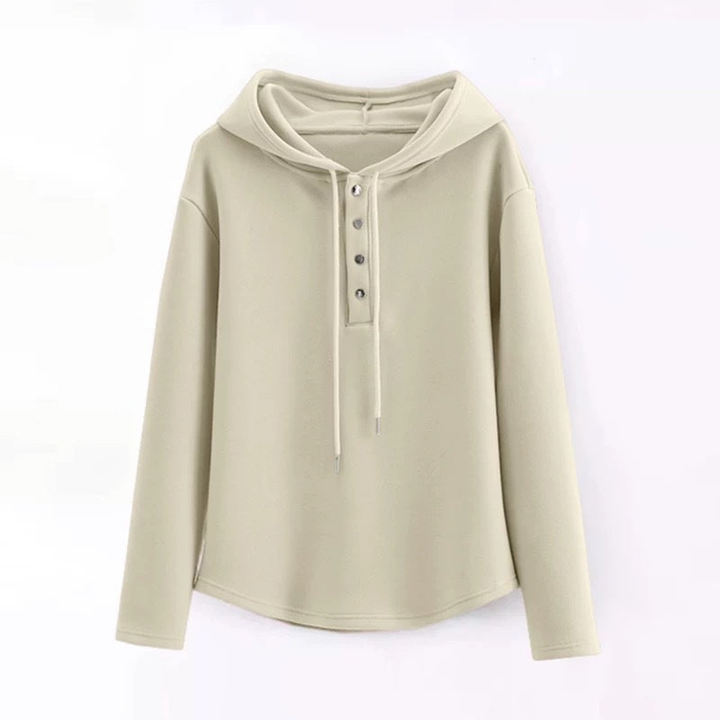 Kurzer Damen-Hoodie mit langen Ärmeln – Bild 5 | LuxeStyle