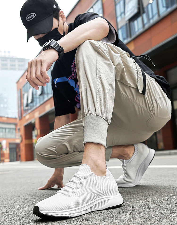 Weisser Sneaker mit verstecktem 7 cm Absatz – Bild 20 | LuxeStyle