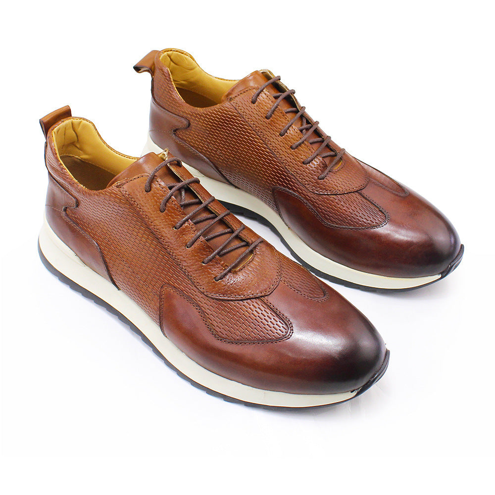 Herren-Sneaker aus Vollnarbenleder – Bild 5 | LuxeStyle