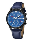 Retro Sportuhr mit Lederarmband