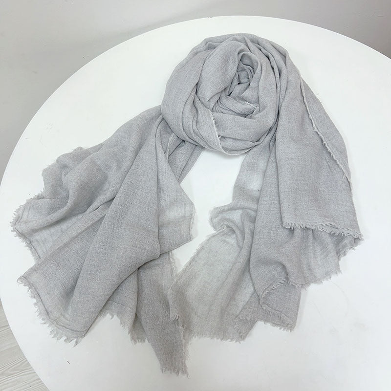 Wollschal in Grautönen – 100 × 210 cm – Bild 11 | LuxeStyle
