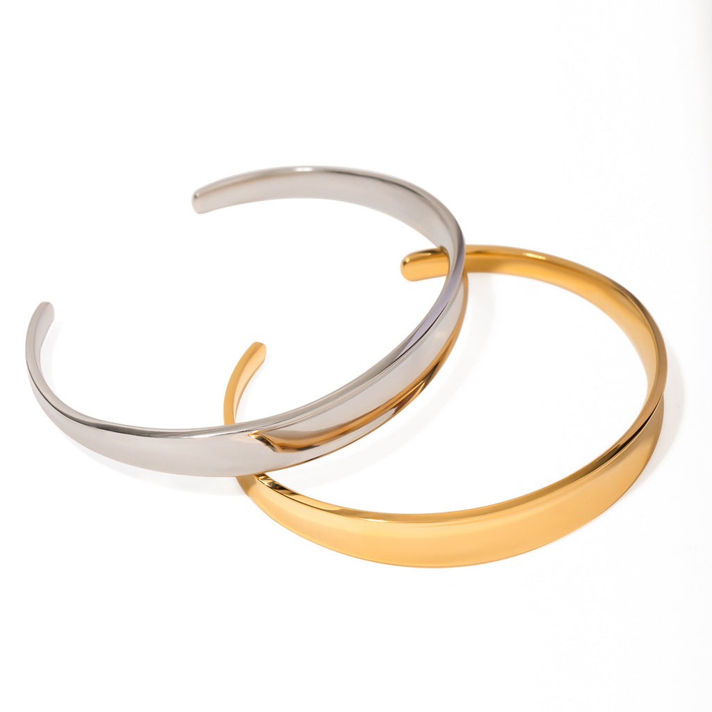 18k-Goldstahl Armband, hohl und poliert