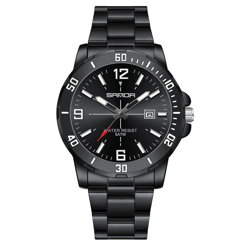 Multifunktionaler wasserdichter Quarzarmband Herren