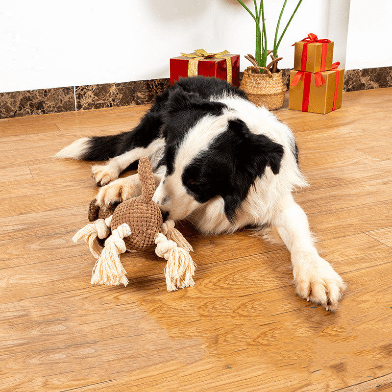 Hunde-Plüschtier mit Beissring