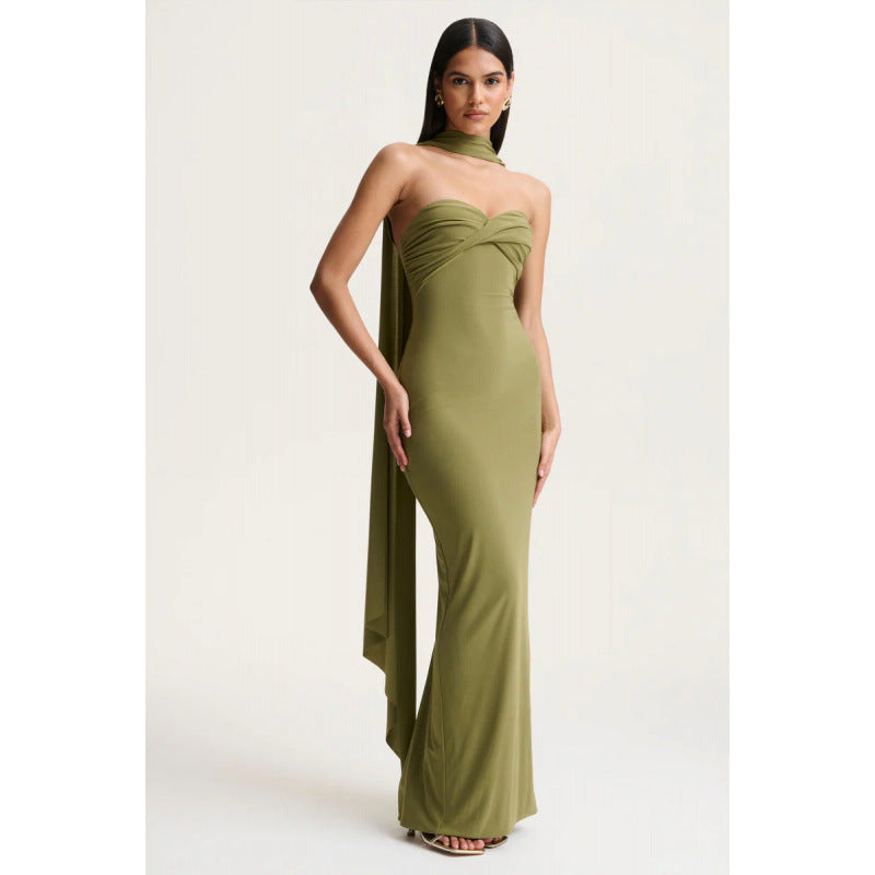 Halterneck Wickelkleid mit Twist-Detail – Bild 2 | LuxeStyle