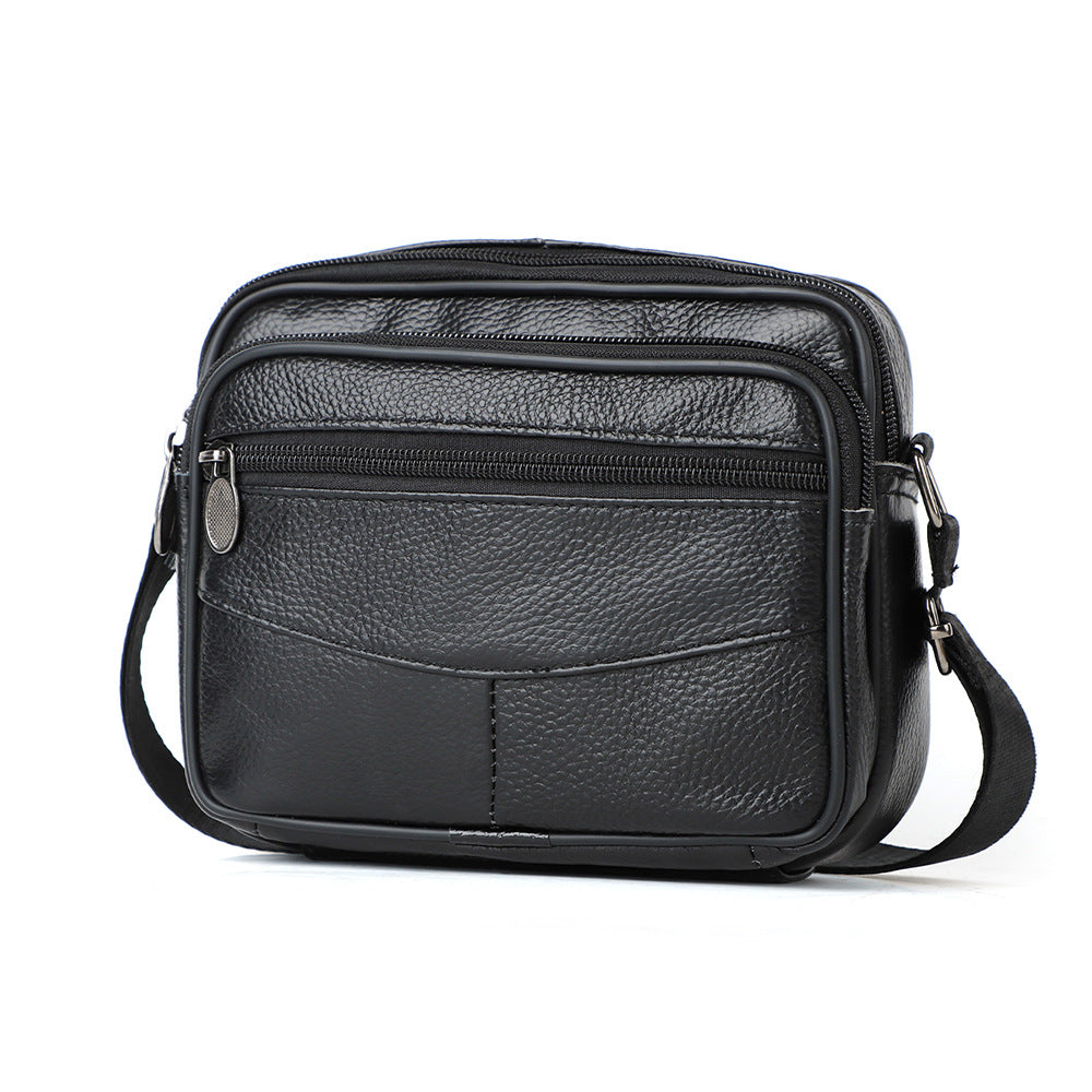 Herren Crossbody Tasche Vollnarbenleder – Bild 11 | LuxeStyle