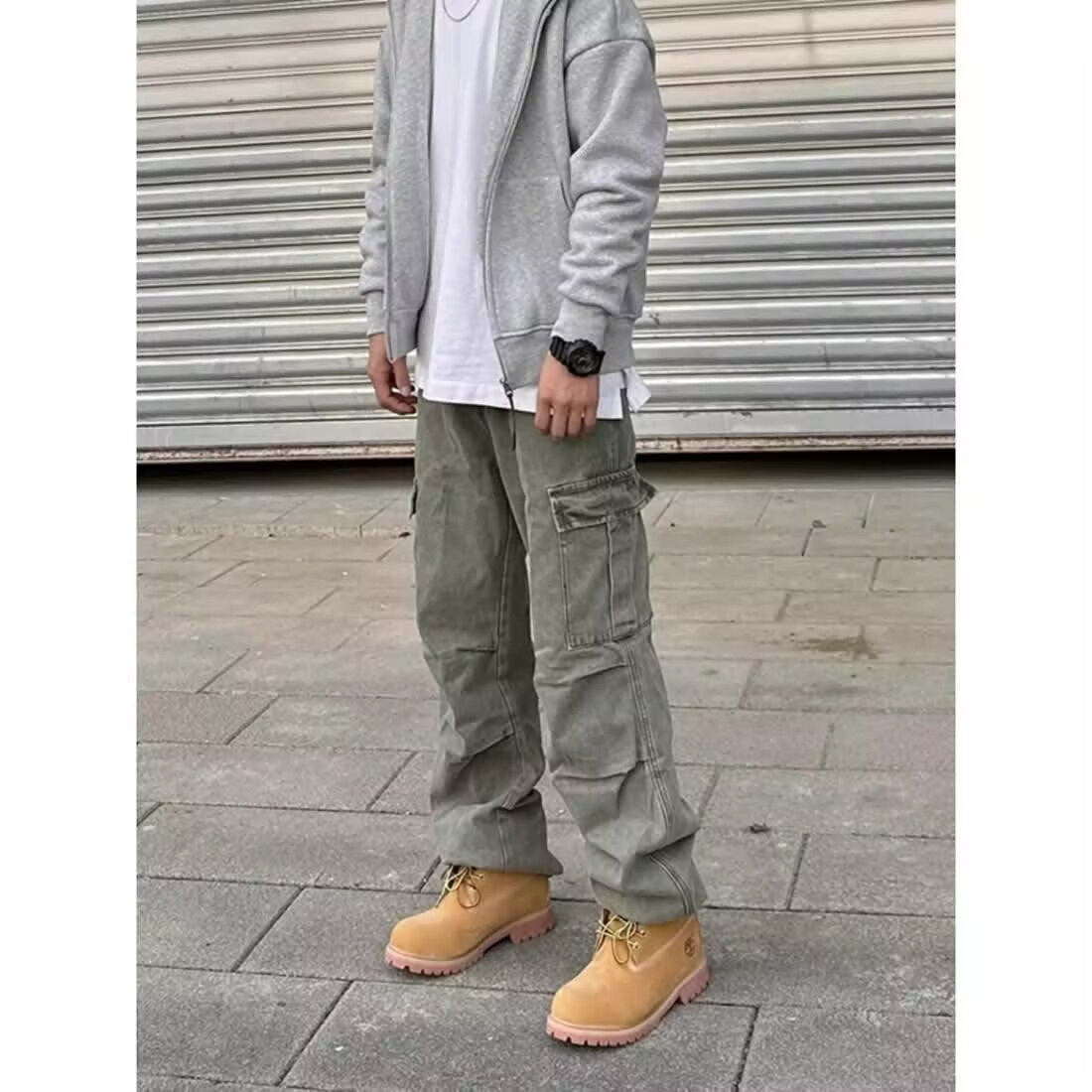 Retro Loose Straight Denimhosen