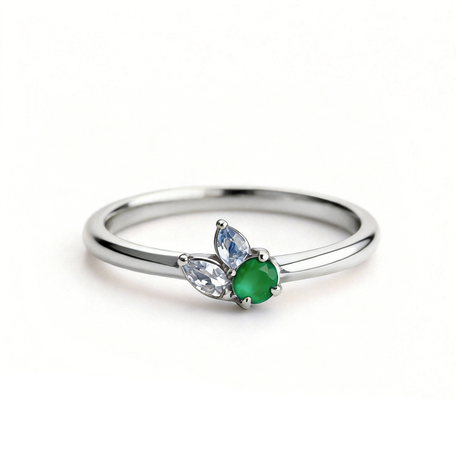 Mehrfarbiger Geburtsstein-Ring aus Kupfer