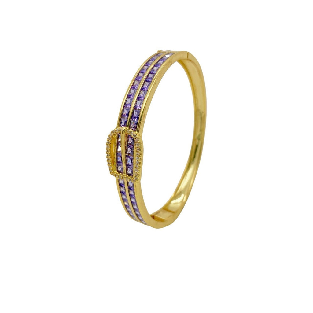 Armband mit Zirkonia und Hufeisen-Schnalle – Bild 6 | LuxeStyle