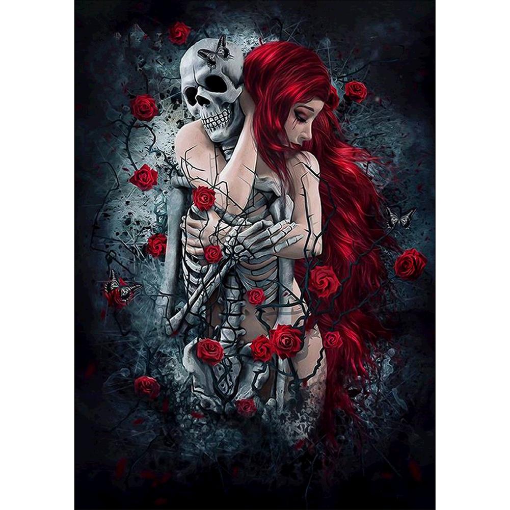 Diamond Painting «Schädelmädchen» Halloween