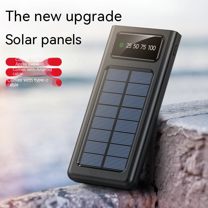 Solar Powerbank mit Digitalanzeige