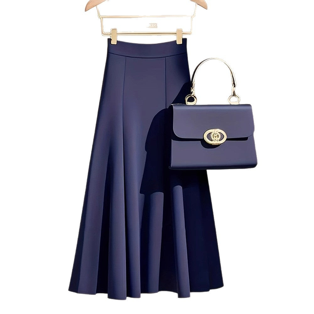 Eleganter A-Linien Jupe mit Falten