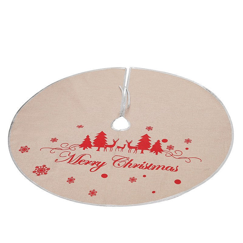 Weihnachtsbaumdecke aus Leinen 98CM | LuxeStyle