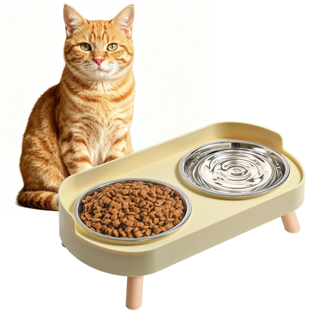 Erhöhte Katzennapf-Set