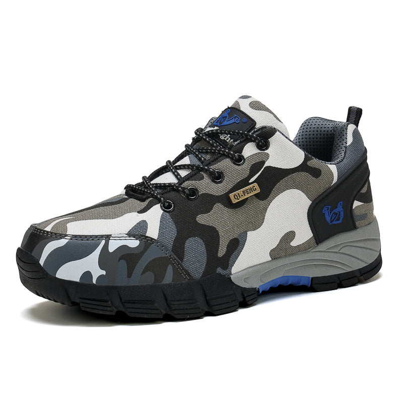 Tarnfarbene Trekking-Sneakers für Herren