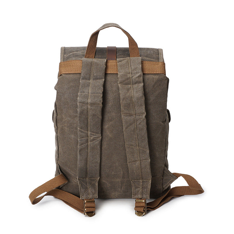 Vintage Reise-Rucksack aus Canvas