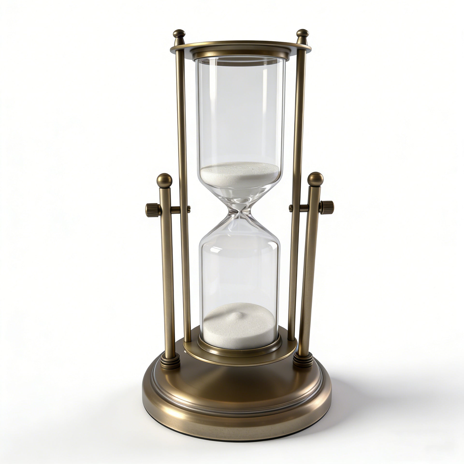 Glas-Sanduhr mit drehbarer Krone
