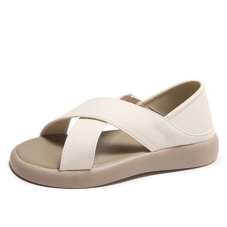 Strand-Sandalen mit Cut-Outs