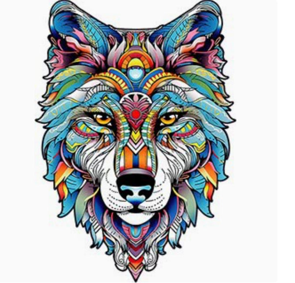 Holzpuzzle Wolf – Irreguläres Design