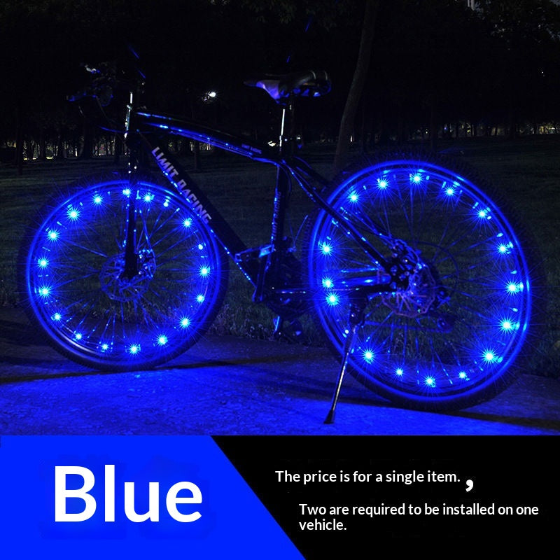 Farbige LED-Speichenlichter für Mountainbikes