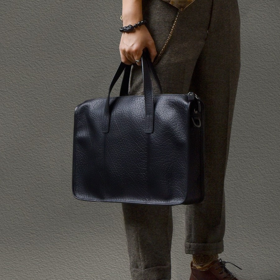 Schwarzes Leder-Taschen – Bild 3 | LuxeStyle