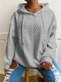 Oversized Jacquard Hoodie für Damen