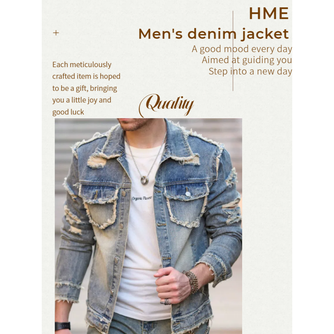 Gut sitzende Jeansjacke für Herren – Ansicht 5