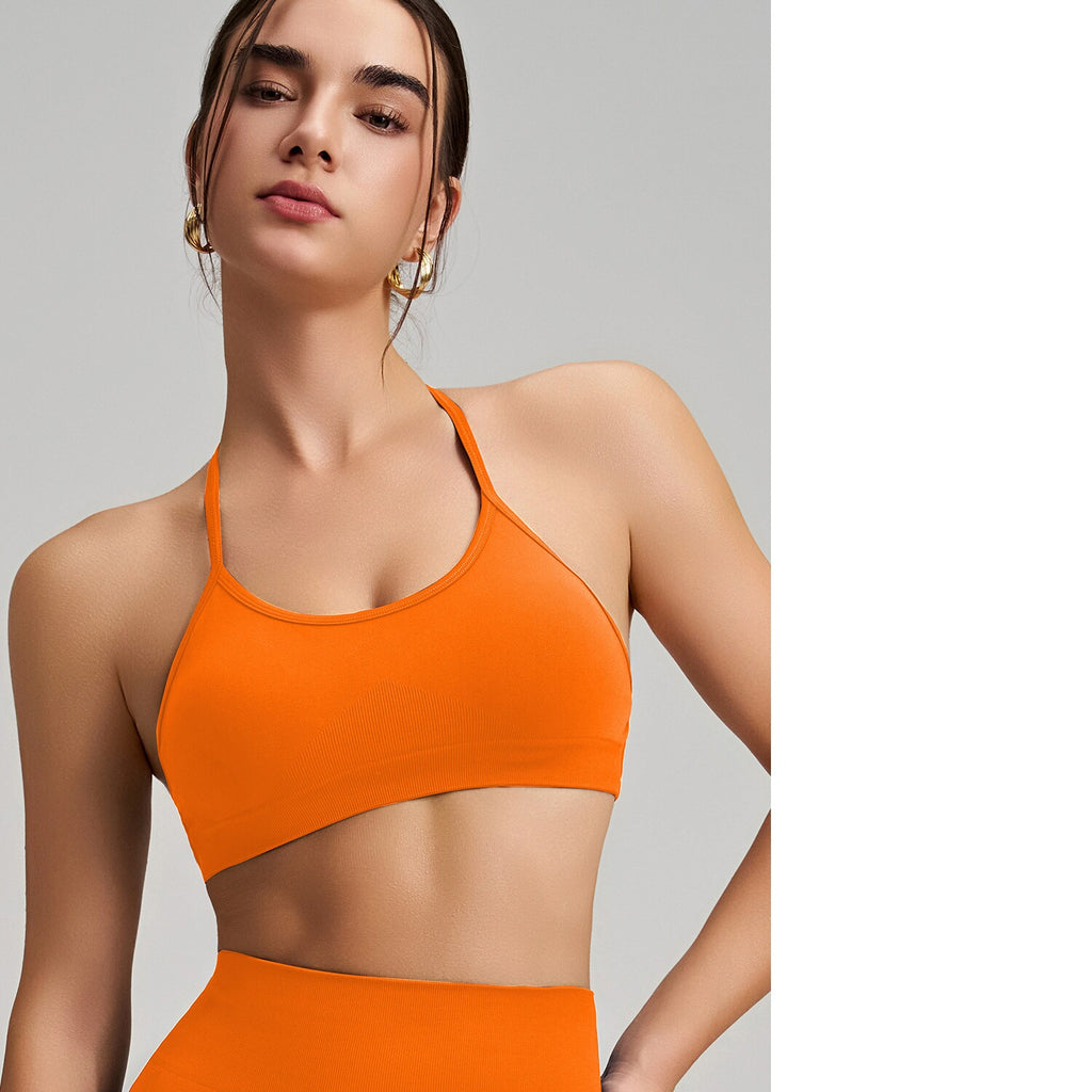 Nahtloses Cross-Back Yoga-Set für Damen – Ansicht 4