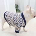 Strickpullover für Hund – navyblau | LuxeStyle
