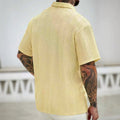Polo-Shirt für Herren mit Textur und Knöpfen – Ansicht 4
