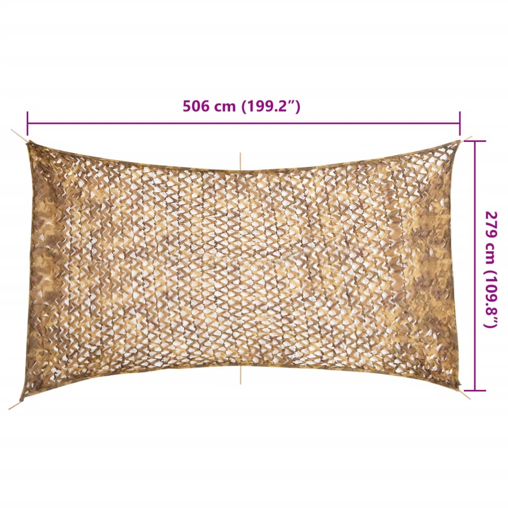 Tarnnetz mit Aufbewahrungstasche, Sandfarben