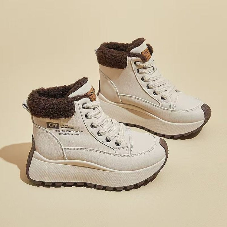 Winter High-Top Sneaker mit Keilabsatz