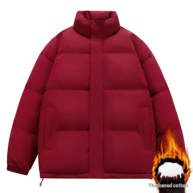 Gefütterte Herrenjacke mit Stehkragen