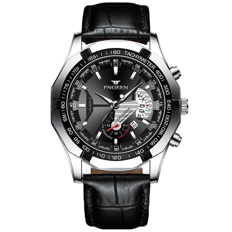 Herren Business-Uhr mit Leuchtanzeige und Kalender – Bild 14 | LuxeStyle