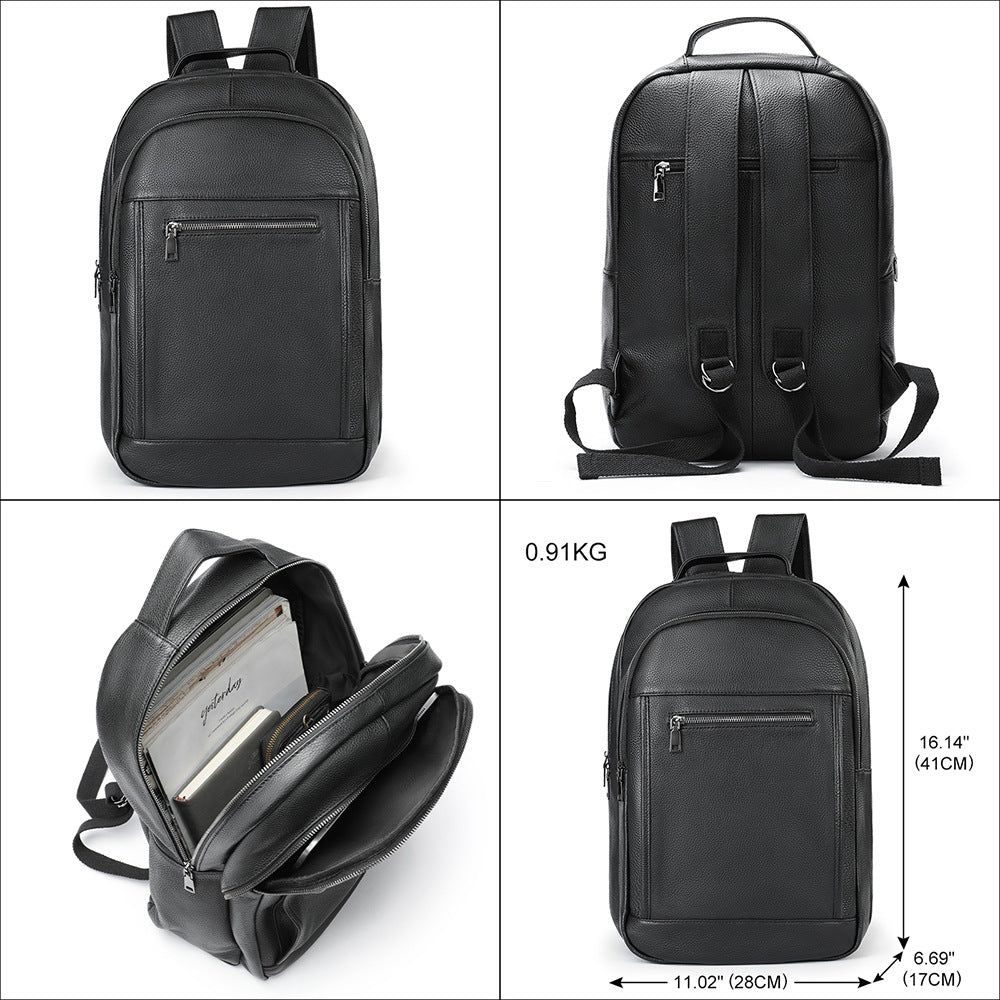 Rindsleder-Rucksack für Herren – Bild 4 | LuxeStyle
