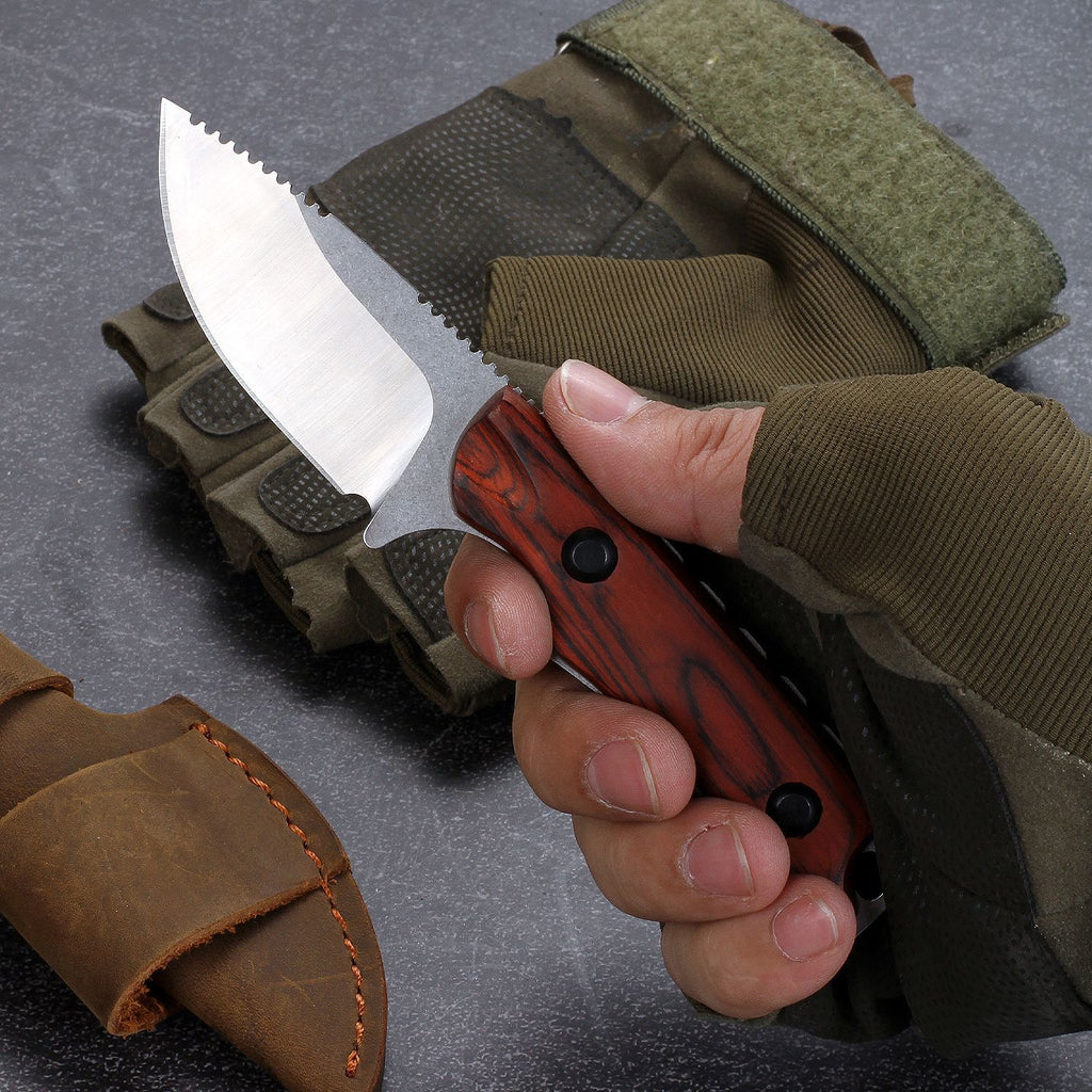 Outdoor-Taschenmesser mit Holzgriff – Ansicht 6