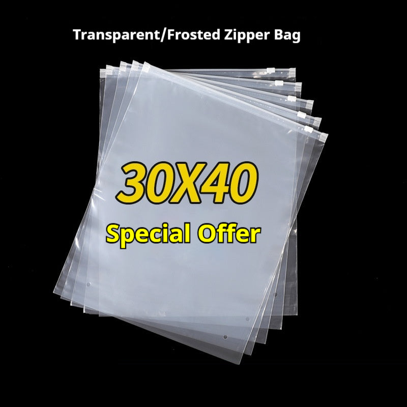 Transparente PE Zipper-Kleidersäcke (50 Stk.) – Bild 6 | LuxeStyle