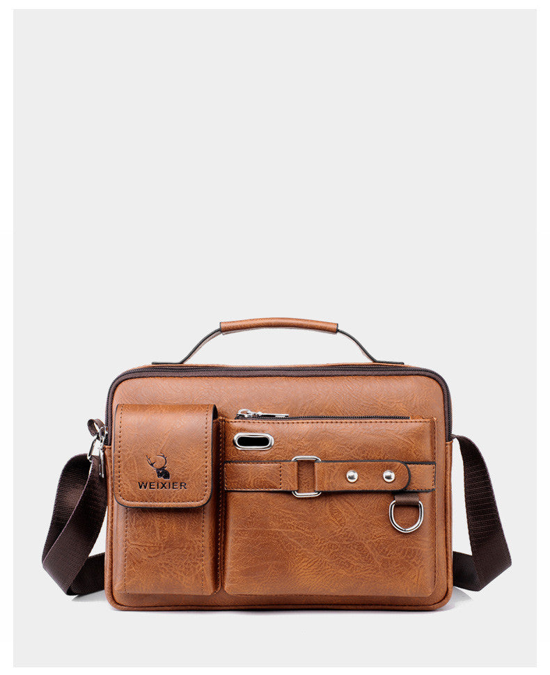 Business Schultertasche aus PU-Leder – Bild 3 | LuxeStyle