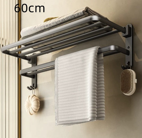 Wandmontiertes Badregal aus Aluminium