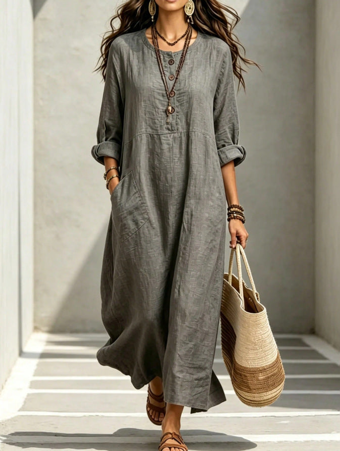 Casual-Langarm-Kleid – Bild 10 | LuxeStyle